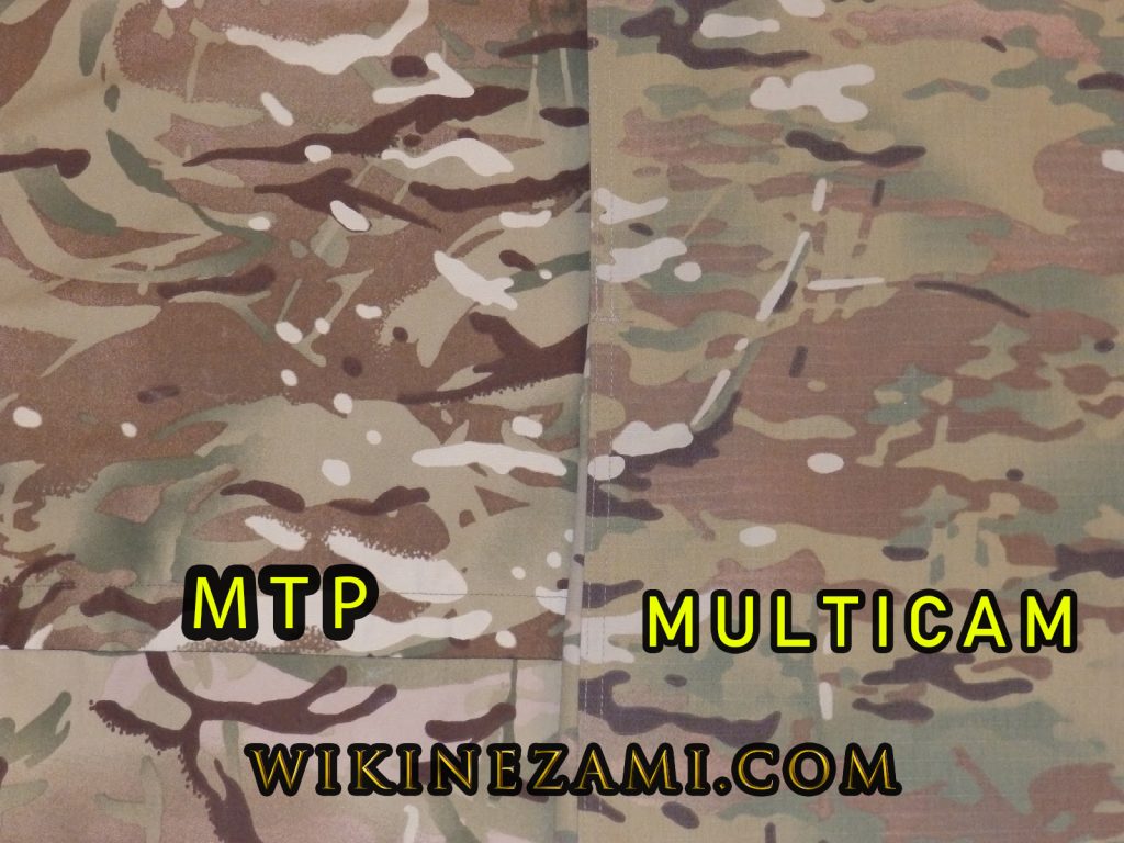 تفاوت طرح استتار multicam با طرح انگلیسی MTP